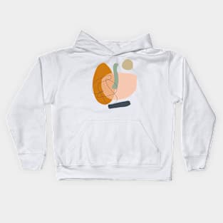 abstractart ,geometricalprint ,printablewallart Geometrical,abstract,minimal,modern,pastel, Kids Hoodie